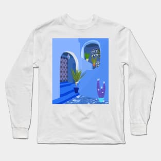 Blue city, Morocco Long Sleeve T-Shirt